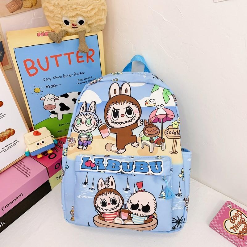Labubu Cute Cartoon Children's Backpack Adorable Lightweight School Bag For Kids