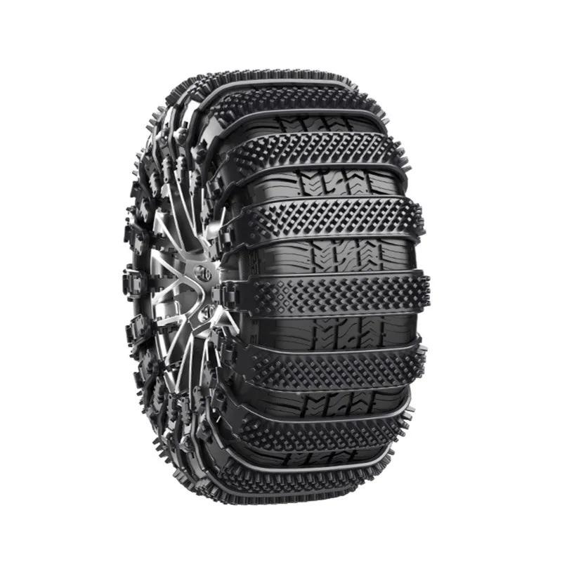 20pcs/set Car Snow Chains Driving SUV Off-road Outdoor Snow Tire Anti-skid Chain Thickened Tendon Universal Car Anti-skid Chain