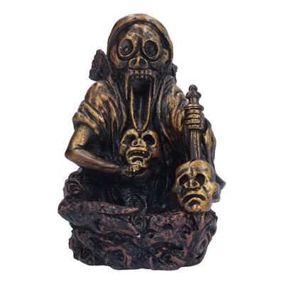 Resin Incense Burner Skull Head Incense Holder Halloween Craft Gift Home Decorative Ornament