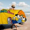 Classic Game P-Parappa T-The R-Rapper Microfiber Printed Beach Towel Mountain Climbing Yoga Beach Swimming Running Absorbent