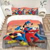 3pcs Goofy & Donald Duck Superhero Cape Quilt Set Soft and Comfortable Bedroom, Guest Room and Dorm Decor Bedding Set S052