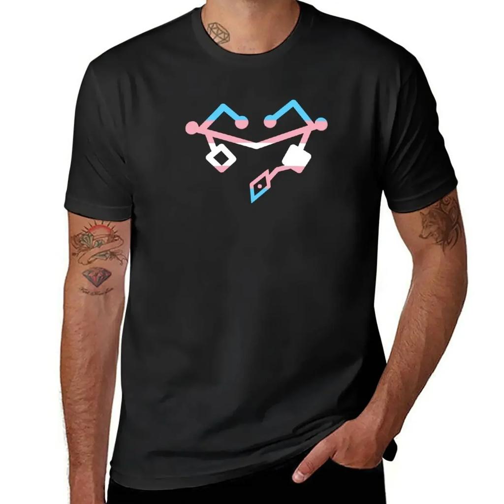 Trans Heart T-Shirt oversizeds vintage clothes mens graphic t-shirts big and tall