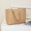 Women's Solid Color Large Capacity Tote Bag for Travel, Fashionable Lightweight Portable Shoulder Bag for Daily , Casual  Totes