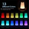 Rechargeable Touch Night Light: 13-Color RGB Bedside Lamp for Creative Bedroom Atmosphere