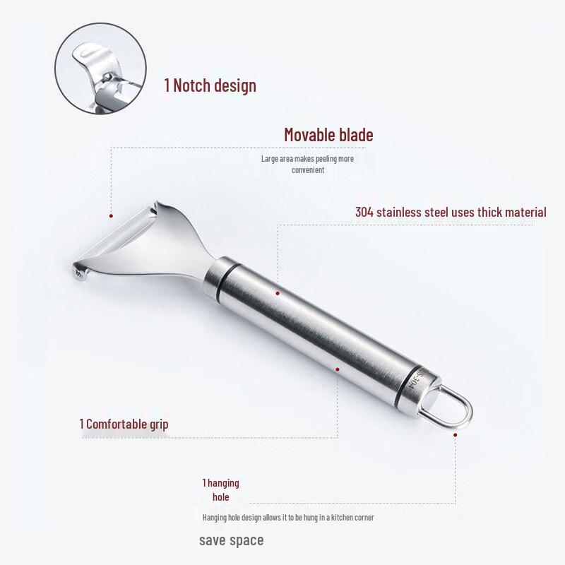 ZISIZ 304 Stainless Steel Triangle Peeler Set