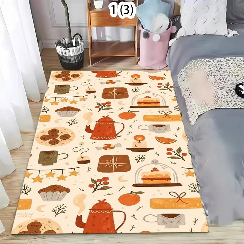 

Retro Art Style Non-slip Rug Kids Rooms Large Size Carpet Washable Floormat for Living Room Kids Playroom Nurserie Entryway Boho 40X60cm