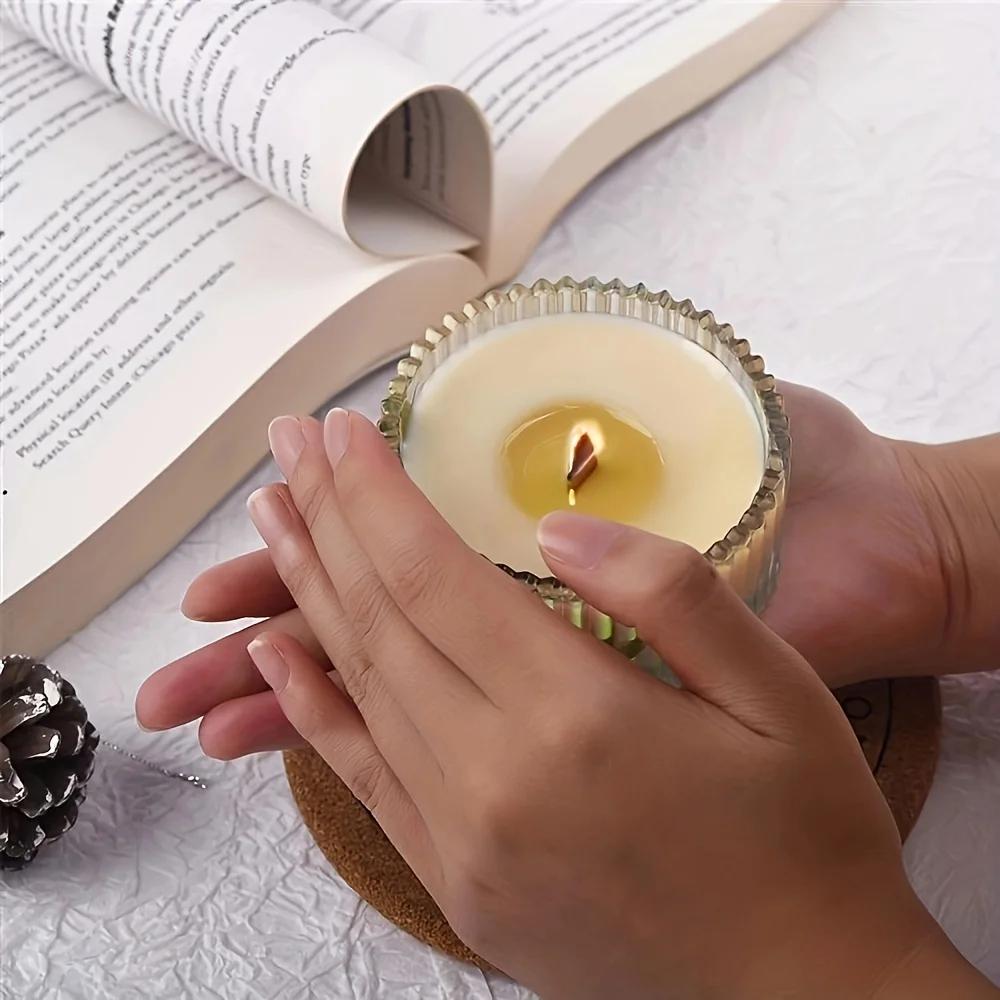 10/30pcs Wooden Wicks DIY Aromatherapy Candle Wicks High-Quality Smokeless Wood Chips Handmade Candle Making Accessories