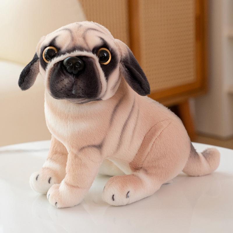 Cute simulation puppy dog spotted dog doll plush toy husky doll home decoration children's rag doll