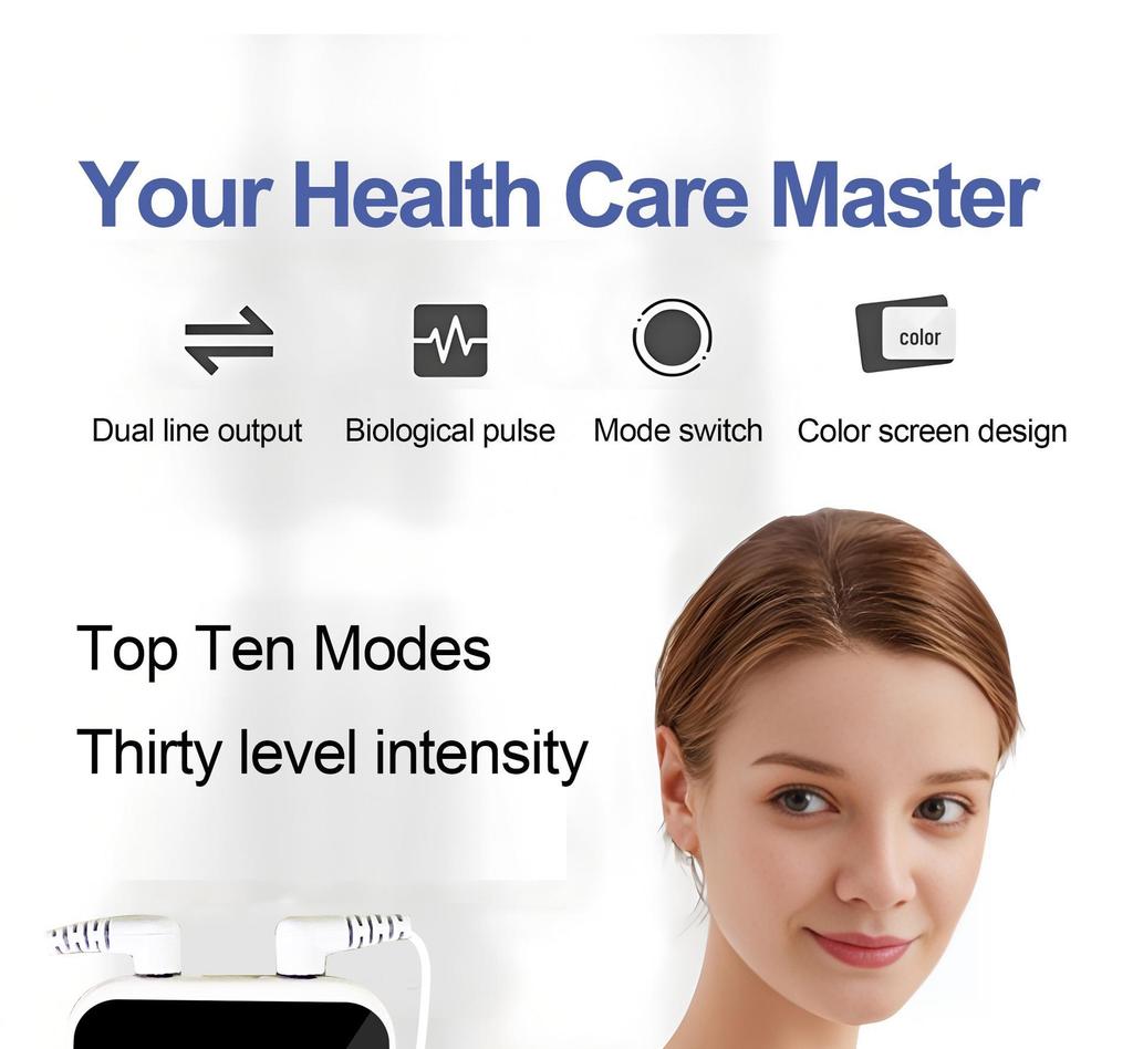 Dual Output Pulse Acupuncture Massager Patch for Cervical, Lumbar, and Back Therapy