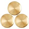 3 Pcs Plate Korean Style Dish Stainless Steel Kitchenware Vintage Nut Round Gold Dinner