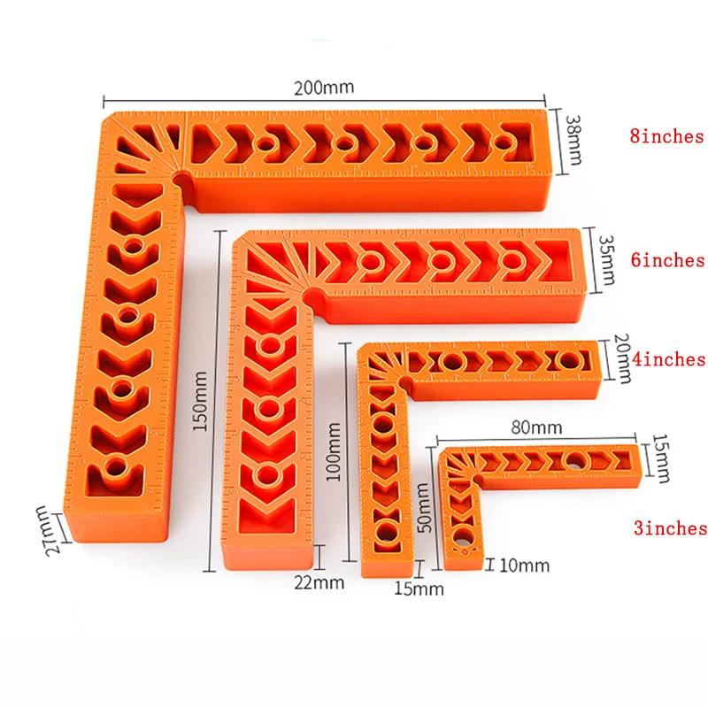 Cleme multifuncționale de localizare în unghi drept la 90° pentru prelucrarea lemnului Clip de fixare în formă de L Instrument de mână pentru poziționare în unghi drept auxiliar