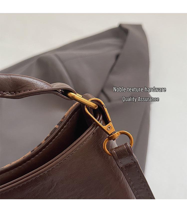 Retro Suede Crossbody Bag - Large Capacity Tote for Autumn/Winter