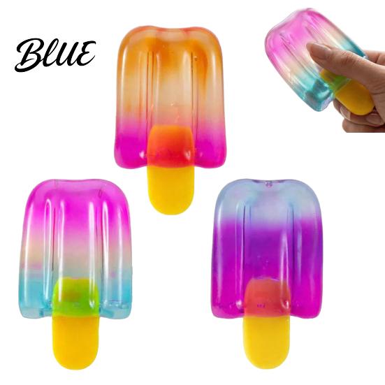 Ice Stick Decompression Toy Colorful Squeeze Stress Relief Simulation Cream Sensory Reliever Ball Hand Exercise Summer Party Birthday Gift Fidget