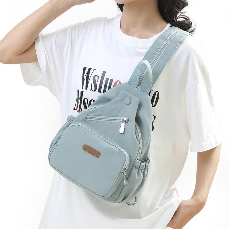 Multifunktionell Ryggsäck Dam Utomhus Bröstväska Resa Stor Kapacitet Ryggsäck