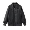Giacche in Pelle Donna Jaqueta Feminina Streetwear Ins Capospalla Casaco Feminino Rosso Pelle Cappotto Nero