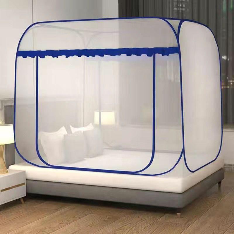 Simple Style Installation-free Yurt Mosquito Net Square Top Single Door Foldable Mosquito Net Summer Home General Mosquito Net