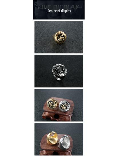 Men's Stainless Steel Eye of Horus Retro Fashion Ring