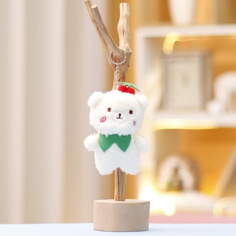 Panda Keychain Rabbit Cute Cartoon Girl Backpack Decorative Pendant Doll Plush