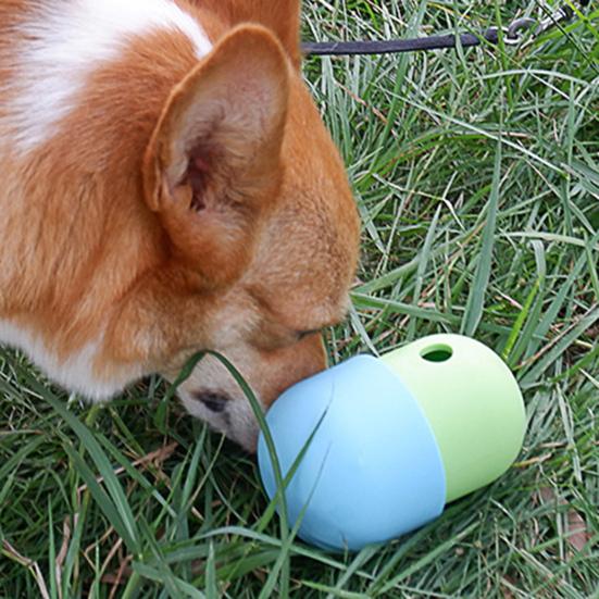 Hundgodisdispenser Leksak Rullande Hundmatsdispenser Silikon Långsam Matare Interaktiv Hundleksak för Utomhusträning Nosning
