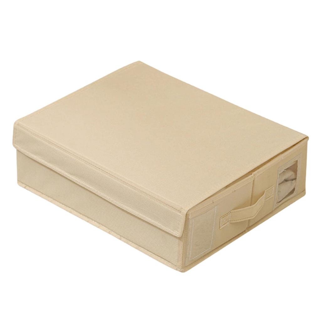 Portable Foldable Storage Organizers Convenient Accessory for Bed Sheets and Blankets in Sturdy Nonwovens Fabric