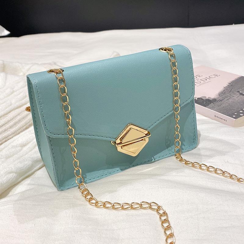 Spring and Summer Plain Weave Small Square Bag, Casual and Sweet Shoulder Bag, Square Messenger Bag, and a Mobile Phone Bag.