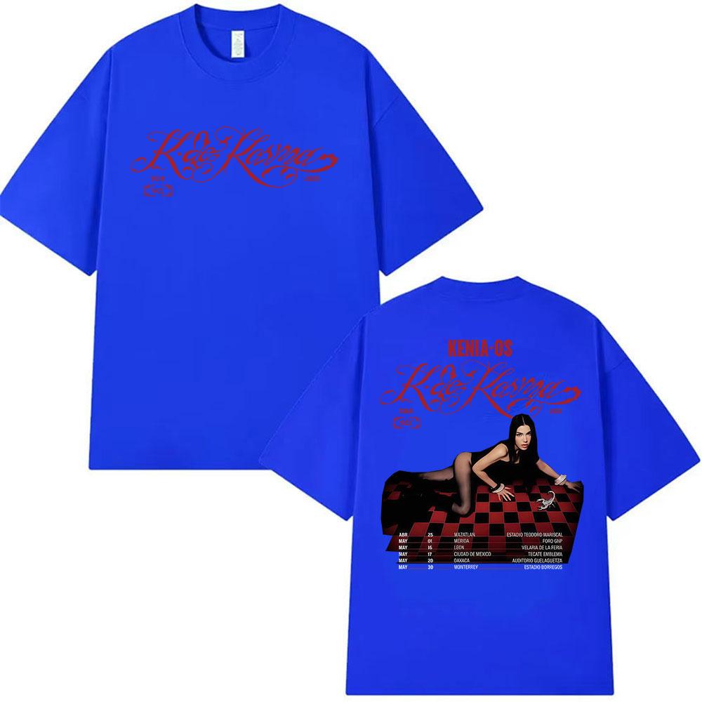 Singer Kenia Os K De Karma Tour 2026 Graphic T Shirt Men Women Clothing Fashion Short Sleeve Tshirt Vintage 100 Cotton Tshirts