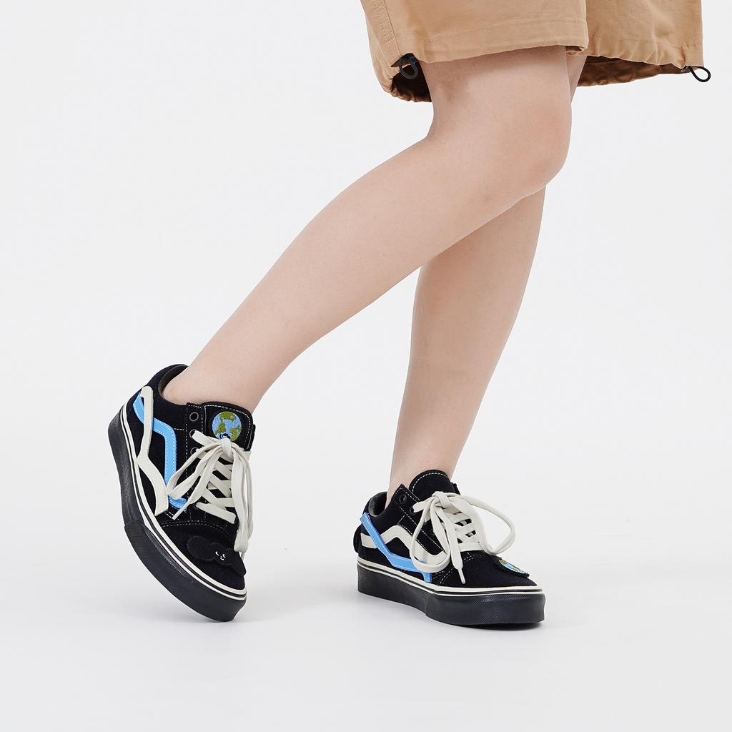 Vans Old Skool Taka Hayashi Suede Collaboration Low Top Skate Shoes Unisex Sneaker Black VN0A3WKTBLK