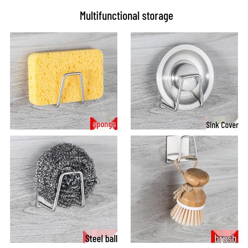 Zhaoran 304 Stainless Steel Wall-Mounted Kitchen Sink Organizer