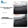 For Volkswagen Tiguan A2 AD1/AX1 2018 2019 2020 2021 Real Soft Carbon Fiber Sticker LHD RHD Car Passenger Side Trim Strip.