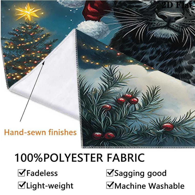 Weihnachtstiere Wandteppich, ästhetische bedruckte Stoffdecke, geeignet für Schlafzimmer, Wohnzimmer und Heimdekoration.
