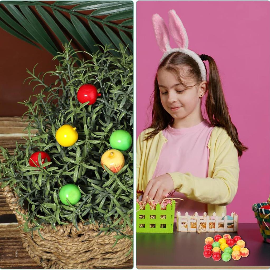 Artificial Apples Realistic Wedding Decor for Party Guests 60pcs Mini Foam Fruit Ornaments Home Table Centerpiece Durable