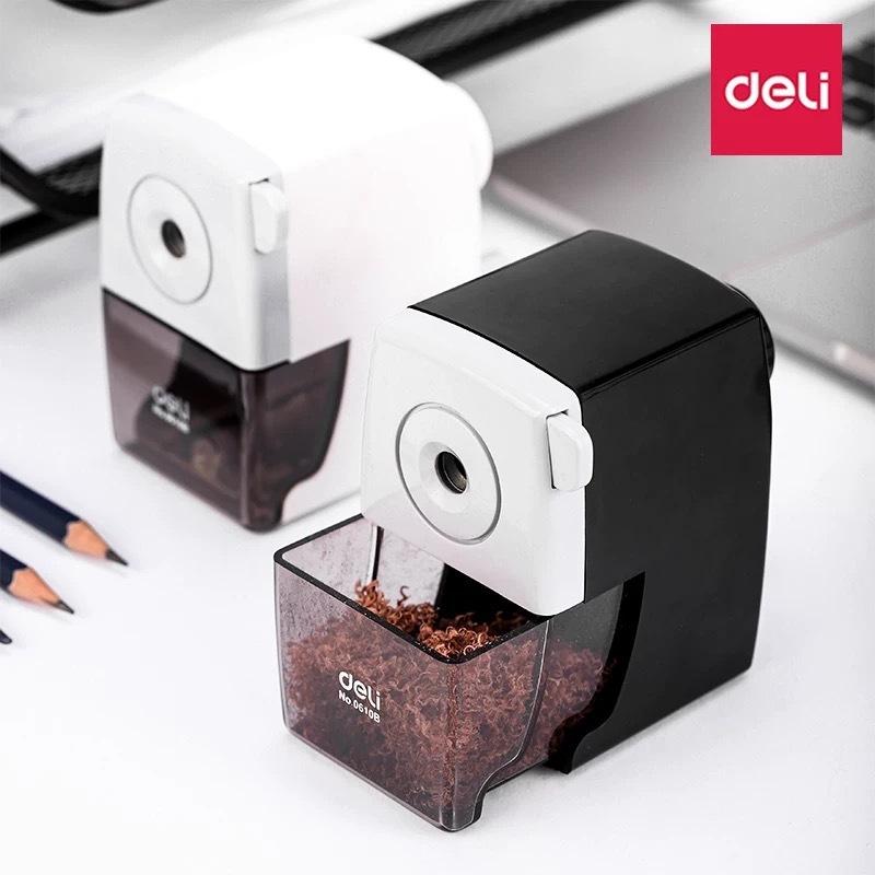 Deli 0610B Manual Hand-Crank Rotary Pencil Sharpener for Students