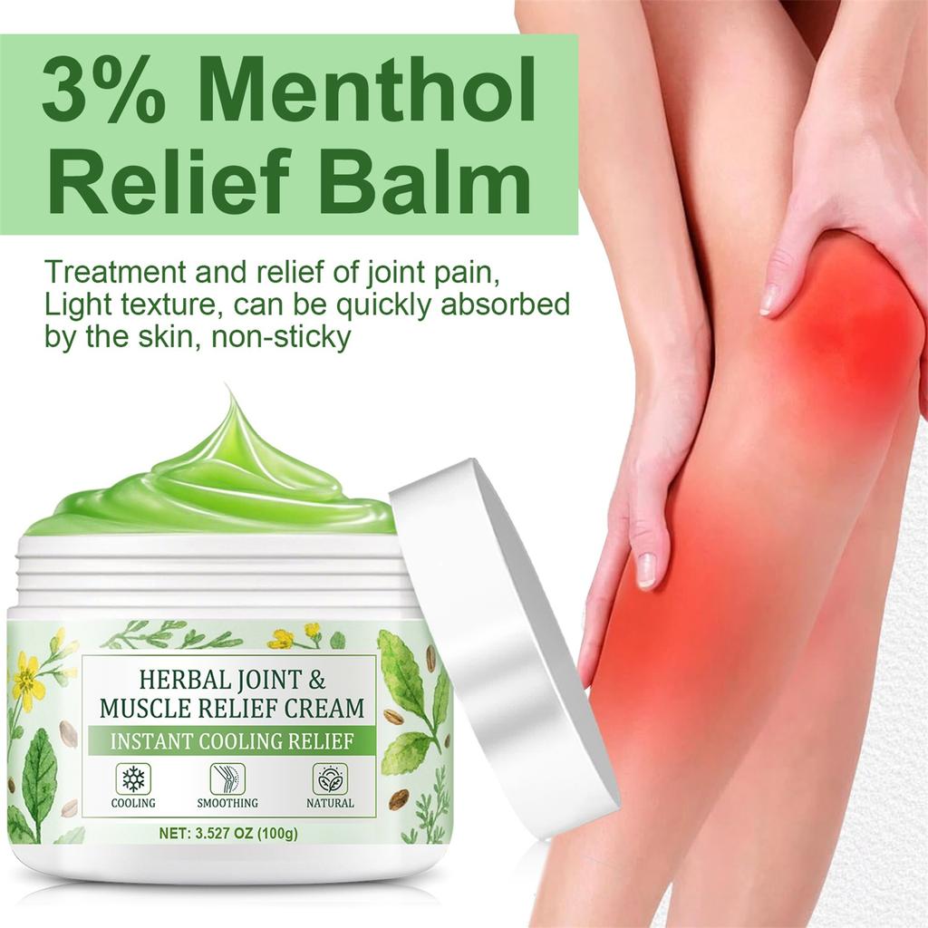Herbal Joint And Muscle Massage Cream 100g, Plant Ingredients Cool And Soothe Joints And Muscles To Smooth The Skin