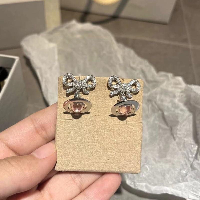 Westwood Saturn Choker Necklace: High Version, Medium Size, Women's 10MM Beads, Logo Clasp.