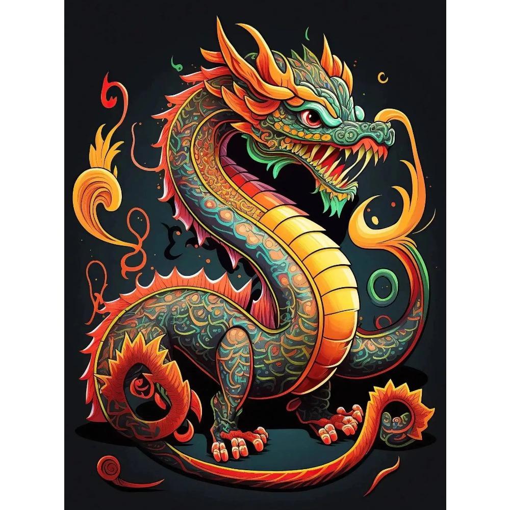 DIY Full Round Diamond Painting Cross Stitch 3D Art Style Home Scene Animal Decorative Diamond Painting 5d Diamond Art Painting