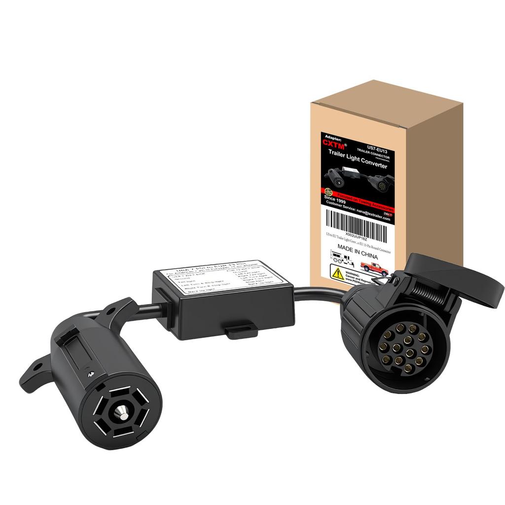US to EU Trailer Light Converter US Vehicles with 7 Way Connector 13
