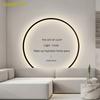 Modern LED Round Ring Wall Lamp 80CM Dimmable For Bedroom Bedside Sconce Living Room Sofa Home Interior Decor Lighting Fixtures