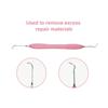 Dental Double Ended Stainless Steel Resin Filler Set Composite Resin Filling Spatula Silicone Handle Dental 3