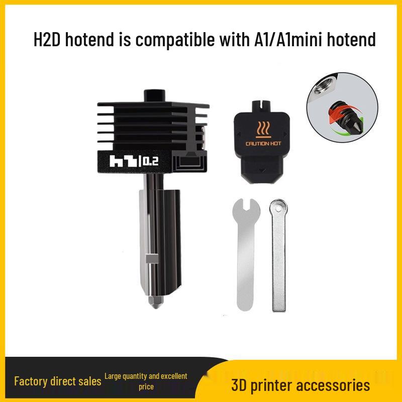 Tuozhu H2D Detachable Steel Nozzle Hotend HF Extrusion Head for A1/A1mini