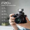 Godox iT20F Flash for Fuji Compact yet flash with 700 recycle TTL and M manual lightweight design at only compatible with Fuji On-Camera Cameras