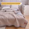 Muji-Style Checkered Cooling Quilt