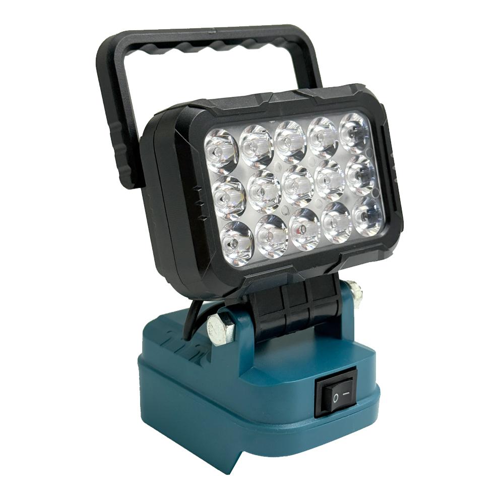 Cordless LED Work Light for Makita 18V Li-ion Battery FloodLight With 1 USB Portable LED Flashlight for Construction Work Light