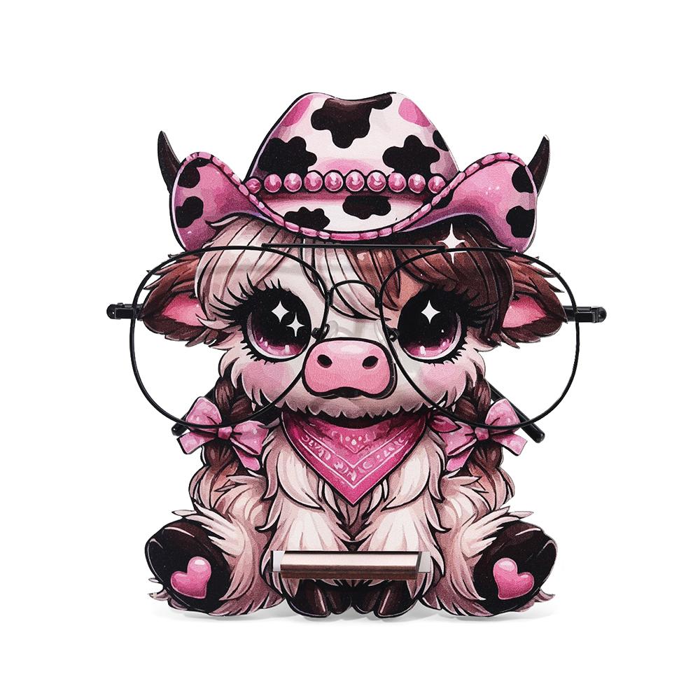 Creative Animal Glasses Frame Cartoon Cat Sunglasses Display Frame Glasses Storage Frame Hand-carved Household Wood Decoration3D