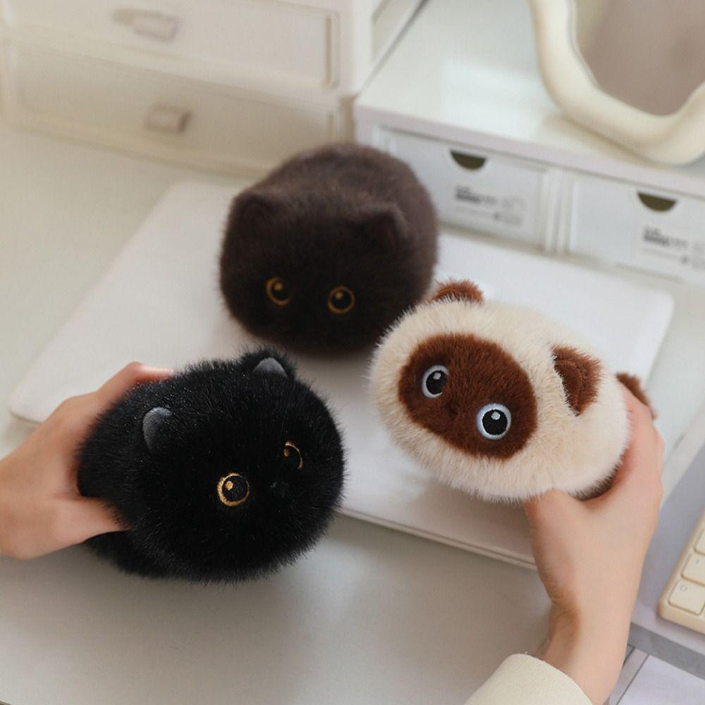 Stuffed Animals Cat Plush Toys Fluffy Black Cat Plush Lovely Cute Kitten Dolls Baby Gifts