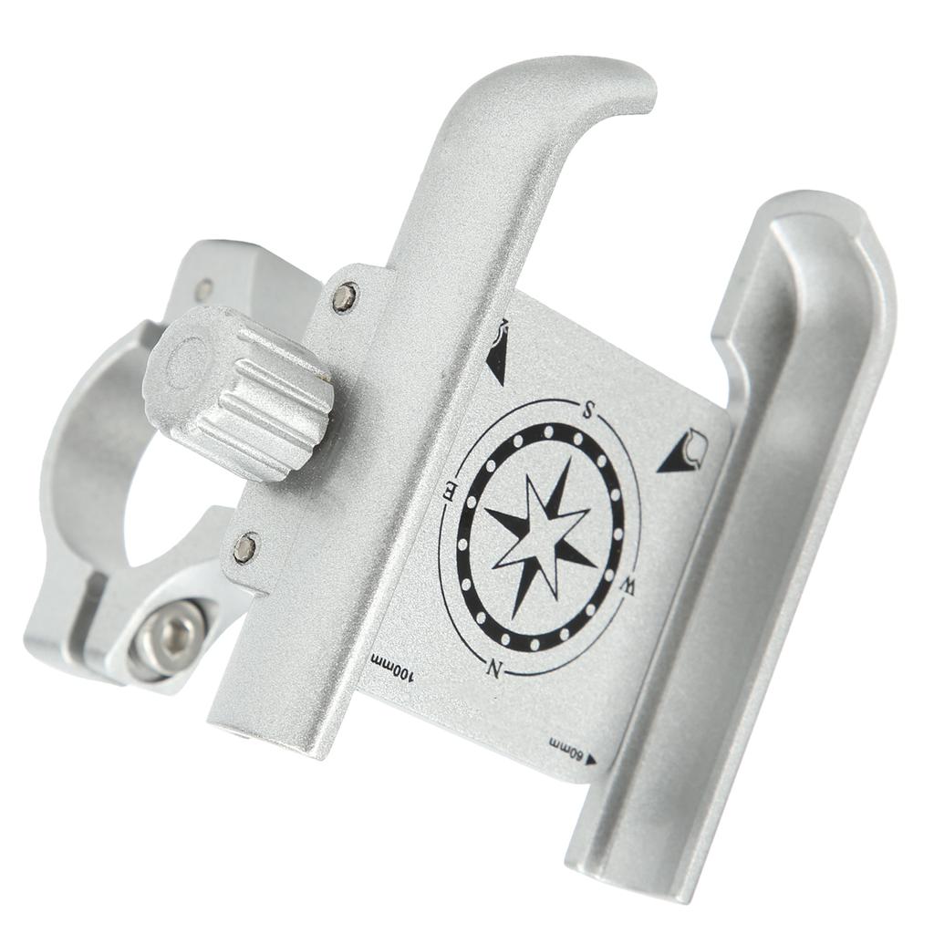 GUBP40 Handyhalter Ständer 360 Grad Verstellbare Halterung für Motorrad Fahrrad Roller(Argent )