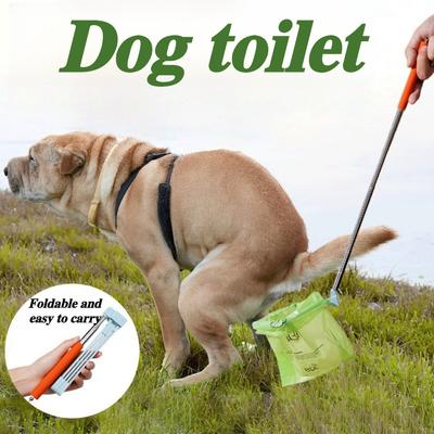 Faltbare Outdoor-Hundetoiilette Einziehbare Hunde-Geh-Toiletten Tragbare Hundekotbeutel Stabil und Langlebig Hunde Zubehör Zubehör