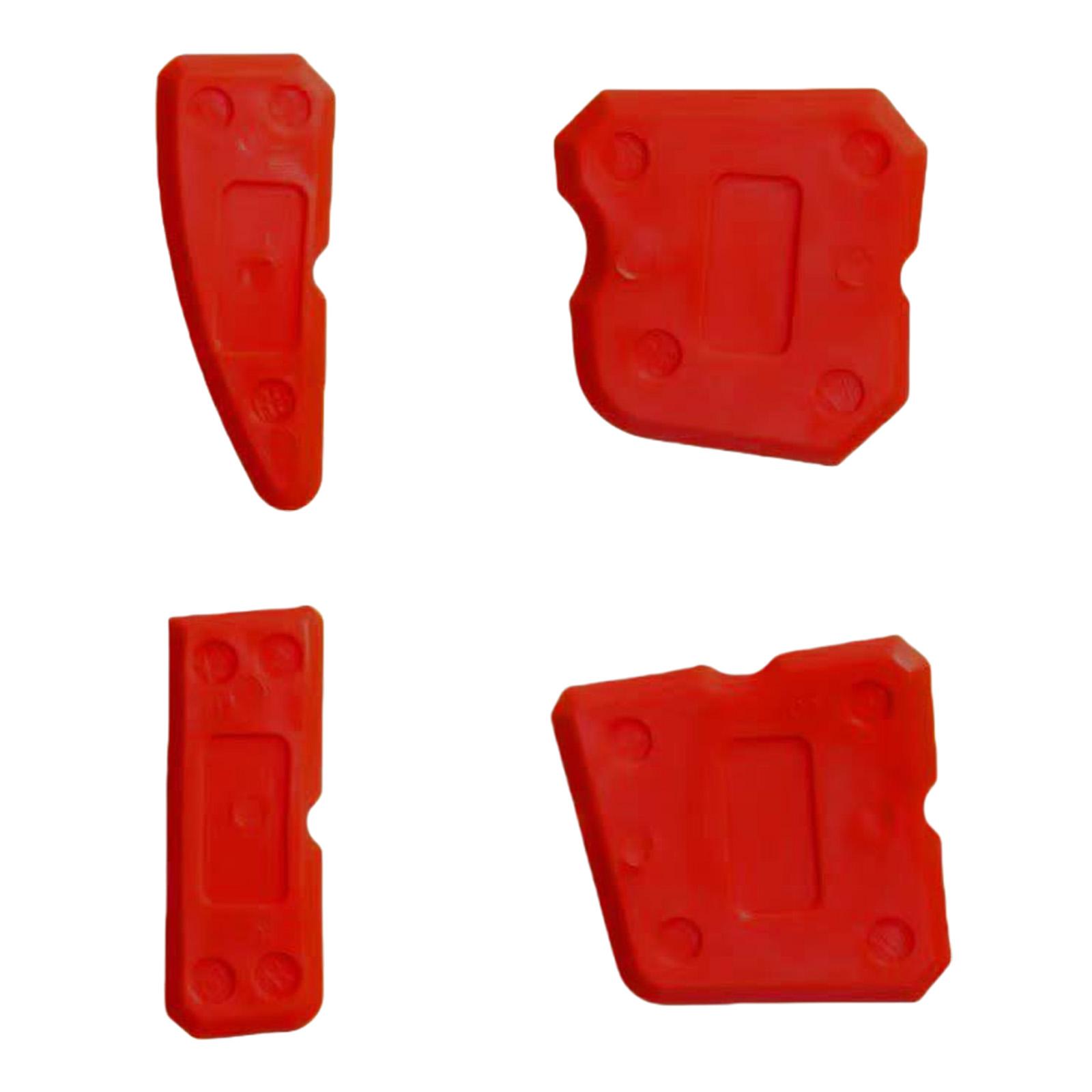 

Набор из 4 предметов для чистки швов плитки, скребок для затирки для энтузиастов-самоделкиных и профессионалов, стремящихся к гладким и аккуратным линиям затирки красный