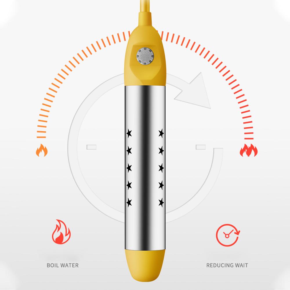 Portable Pool Heater Water Heating Boiler Swimming Solar Bath Tub Immersion Hot Fast Automatic Power Off Intelligent 2000W
