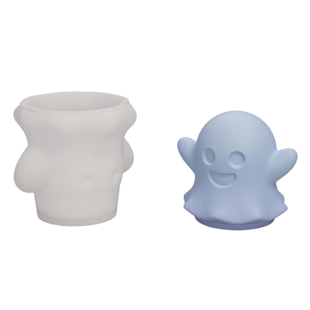Day Of The Dead Funny Pumpkin Candle Mold Diy Pumpkin  Plaster Resin Halloween Silicone Mold