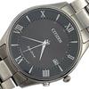 Eco Drive Black Dial Solar Date Watch /Radio-controlled 3-hand H415-S112907 AS1060-54E Radio-controlled Men's [a22]